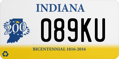 IN license plate 089KU
