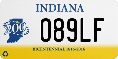 IN license plate 089LF