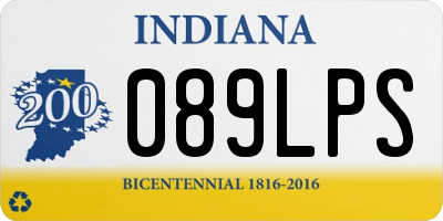 IN license plate 089LPS