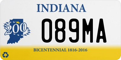 IN license plate 089MA