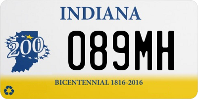 IN license plate 089MH