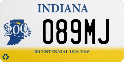 IN license plate 089MJ