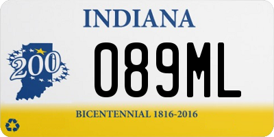 IN license plate 089ML