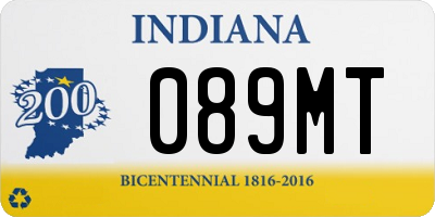 IN license plate 089MT