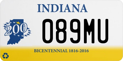 IN license plate 089MU