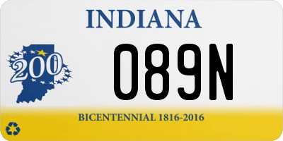 IN license plate 089N