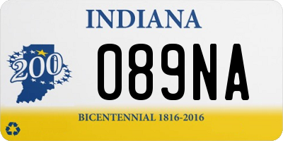 IN license plate 089NA