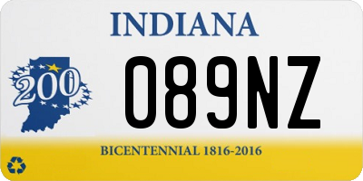 IN license plate 089NZ