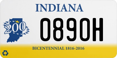 IN license plate 089OH