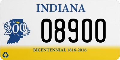 IN license plate 089OO