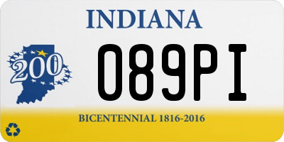 IN license plate 089PI
