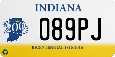 IN license plate 089PJ