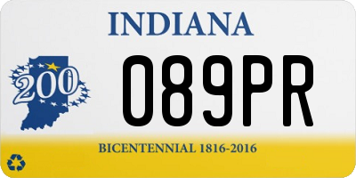 IN license plate 089PR