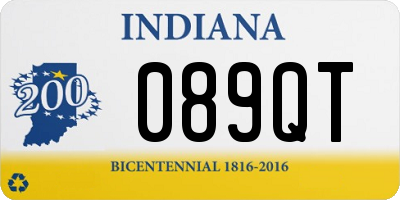 IN license plate 089QT