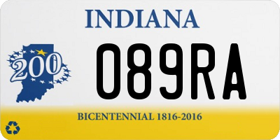IN license plate 089RA