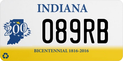 IN license plate 089RB