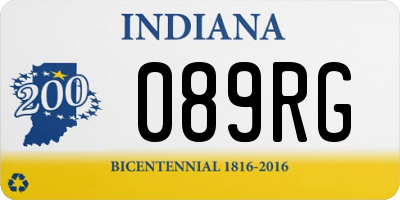 IN license plate 089RG