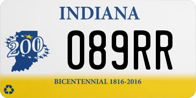 IN license plate 089RR