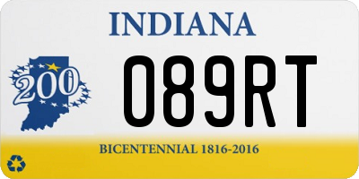 IN license plate 089RT