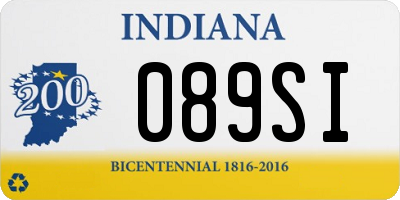 IN license plate 089SI