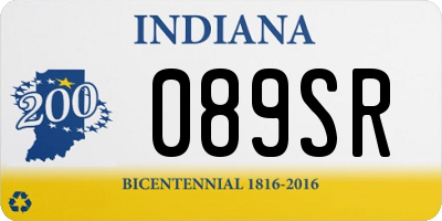 IN license plate 089SR