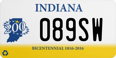 IN license plate 089SW