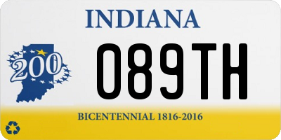 IN license plate 089TH