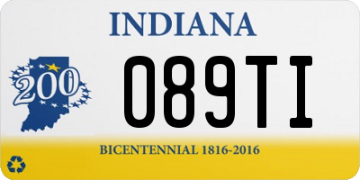 IN license plate 089TI