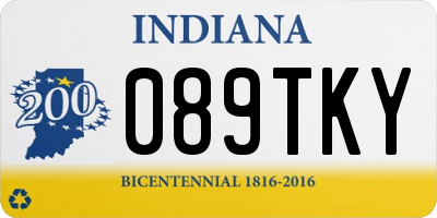 IN license plate 089TKY