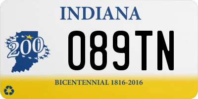 IN license plate 089TN