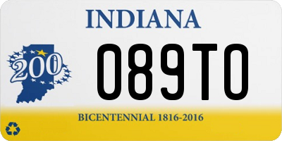 IN license plate 089TO