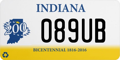 IN license plate 089UB