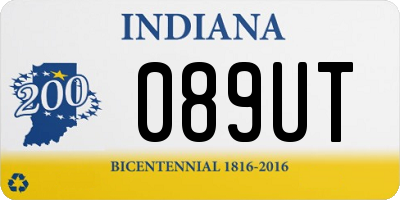 IN license plate 089UT