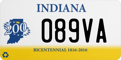 IN license plate 089VA