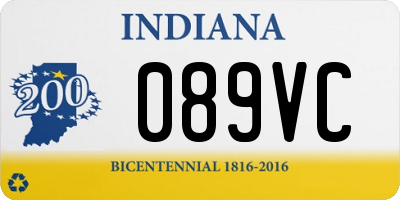 IN license plate 089VC