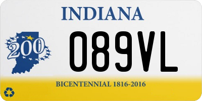 IN license plate 089VL