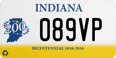 IN license plate 089VP