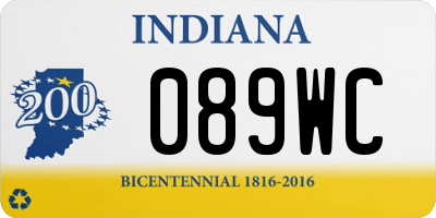 IN license plate 089WC