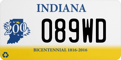 IN license plate 089WD