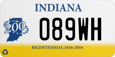 IN license plate 089WH