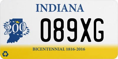 IN license plate 089XG