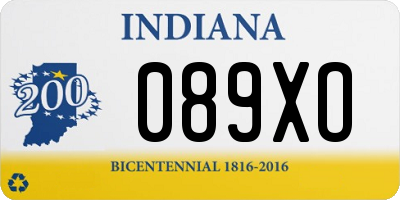 IN license plate 089XO