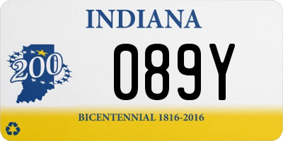 IN license plate 089Y