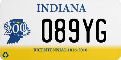 IN license plate 089YG