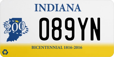 IN license plate 089YN