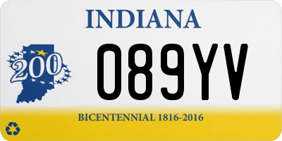 IN license plate 089YV