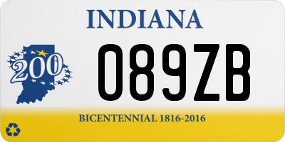 IN license plate 089ZB