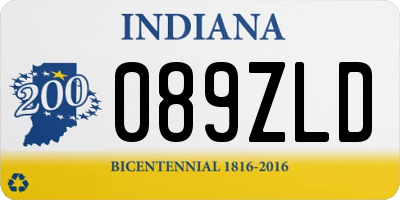 IN license plate 089ZLD