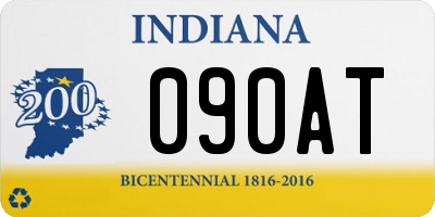 IN license plate 090AT