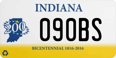 IN license plate 090BS